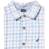 imageNautica Boys 3pc Shirt Short SetPlaidGreenKhaki