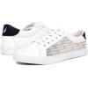 imageNautica Womens LaceUp Fashion Sneakers  LowTop Casual Walking ampamp Tennis Shoes with Platform or Regular HeelSatsuwhite