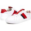 imageNautica Womens LaceUp Fashion Sneakers  LowTop Casual Walking ampamp Tennis Shoes with Platform or Regular HeelSteam Red Tape