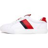 imageNautica Womens LaceUp Fashion Sneakers  LowTop Casual Walking ampamp Tennis Shoes with Platform or Regular HeelSteam Red Tape
