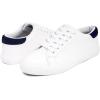 imageNautica Womens LaceUp Fashion Sneakers  LowTop Casual Walking ampamp Tennis Shoes with Platform or Regular HeelVincawhite Navy