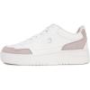 imageNautica Womens LaceUp Fashion Sneakers  LowTop Casual Walking ampamp Tennis Shoes with Platform or Regular HeelWhite Bonenadeza