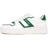 imageNautica Womens LaceUp Fashion Sneakers  LowTop Casual Walking ampamp Tennis Shoes with Platform or Regular HeelWhite Greenknottingwood