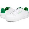 imageNautica Womens LaceUp Fashion Sneakers  LowTop Casual Walking ampamp Tennis Shoes with Platform or Regular HeelWhite Greensendera