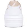 imageNautica Womens LaceUp Fashion Sneakers  LowTop Casual Walking ampamp Tennis Shoes with Platform or Regular HeelWhite Sandhycrest