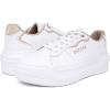 imageNautica Womens LaceUp Fashion Sneakers  LowTop Casual Walking ampamp Tennis Shoes with Platform or Regular HeelWhite Sandhycrest