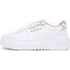 imageNautica Womens LaceUp Fashion Sneakers  LowTop Casual Walking ampamp Tennis Shoes with Platform or Regular HeelWhite Sandhycrest