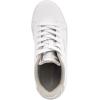 imageNautica Womens LaceUp Fashion Sneakers  LowTop Casual Walking ampamp Tennis Shoes with Platform or Regular HeelWhite Silversendera