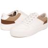 imageNautica Womens LaceUp Fashion Sneakers  LowTop Casual Walking ampamp Tennis Shoes with Platform or Regular HeelWhite Taupe