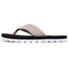 imageNautica Womens Thong Strap Sandal  Casual FlipFlop for Beach Pool and Everyday ComfortTan Stripe