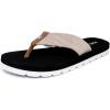 imageNautica Womens Thong Strap Sandal  Casual FlipFlop for Beach Pool and Everyday ComfortTan Stripe
