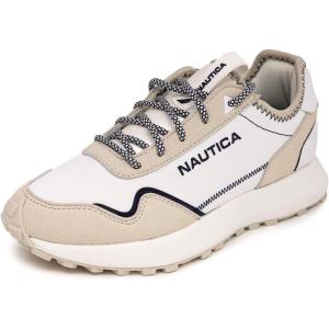 imageNautica Womens LaceUp Fashion Sneakers  LowTop Casual Walking ampamp Tennis Shoes with Platform or Regular HeelGrey Navystela