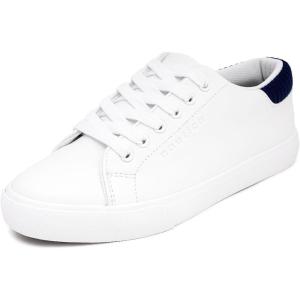 imageNautica Womens LaceUp Fashion Sneakers  LowTop Casual Walking ampamp Tennis Shoes with Platform or Regular HeelVincawhite Navy