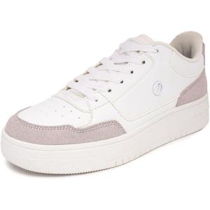 imageNautica Womens LaceUp Fashion Sneakers  LowTop Casual Walking ampamp Tennis Shoes with Platform or Regular HeelWhite Bonenadeza