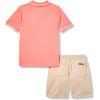 imageNautica Boys 2pc Polo Short SetRed HeatherStone
