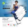 imageNautica Body Tracker Digital Bathroom Scale BluetoothEnabled Smart Scale with BMI Body Fat Muscle Mass Tracking ampamp More Syncs with Smartphone App for Body Composition Tracking 440 LbsTravertine Stone