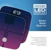 imageNautica Body Tracker Digital Bathroom Scale BluetoothEnabled Smart Scale with BMI Body Fat Muscle Mass Tracking ampamp More Syncs with Smartphone App for Body Composition Tracking 440 LbsNavy Fuschia