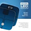 imageNautica Body Tracker Digital Bathroom Scale BluetoothEnabled Smart Scale with BMI Body Fat Muscle Mass Tracking ampamp More Syncs with Smartphone App for Body Composition Tracking 440 LbsNavy Blue