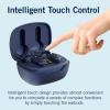 imageNautica T400 True Wireless Earbuds Bluetooth v51 TWS inEar Earphones with Builtin Mic Wireless Bluetooth Earbuds with Charging case Touch Control Ergonomic Design SweatProof USBC Navy