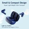 imageNautica T400 True Wireless Earbuds Bluetooth v51 TWS inEar Earphones with Builtin Mic Wireless Bluetooth Earbuds with Charging case Touch Control Ergonomic Design SweatProof USBC Navy