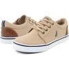 imageNautica Kids Boys LaceUp Fashion Sneakers LowTop Dress Shoes for Youth  Big KidLittle KidBoat House Brown