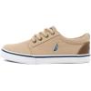 imageNautica Kids Boys LaceUp Fashion Sneakers LowTop Dress Shoes for Youth  Big KidLittle KidBoat House Brown