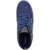 imageNautica Kids Boys LaceUp Fashion Sneakers LowTop Dress Shoes for Youth  Big KidLittle KidNavy Grey Logone