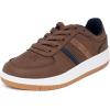 imageNautica Kids Boys LaceUp Fashion Sneakers LowTop Dress Shoes for Youth  Big KidLittle KidBrown Ryerson