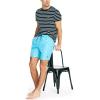 imageNautica Mens 8quot Anchor Print QuickDry SwimMirage Blue