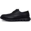 imageNautica Mens Knit Dress Oxford Dress Sneakers Breathable Stylish Lightweight ampamp Comfortable  Ideal for Business or WalkingBlack Smooth 1