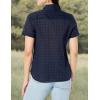 imageNautica Womens Button Front Short Sleeve Camp ShirtNight Sky