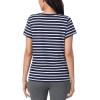 imageNautica Womens Sleep Shirt  Lightweight Breathable Pajama Top  Cotton Knit Jersey VNeck Sleepwear and LoungewearBlue