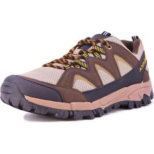 imageNautica Mens Hiking Shoes Durable Trekking Trail  LowHeight Slip Resistant Traction Grip Boots for Indoors ampamp Outdoors Adventures Traveling BackpackingWilliamsoat Honey Gold