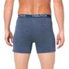 imageNautica Mens 4 Pack Heather Stretch Boxer BriefPeacoatDutchIndigoSea Mist Heather