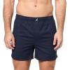 imageNautica Mens Cotton Woven 3 Pack BoxerPeacoatSailsea CobaltSailaero Blue