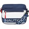 imageNautica Nylon Bean CrossbodyBelt Bag with Adjustable Shoulder StrapIndigoWhite