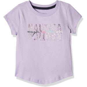 imageNautica Girls Short Sleeve TShirt with Fun Graphic Design Cotton Tee with Tagless InteriorPurple Magic