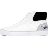 imageNautica Mens Casual Fashion Sneakers  Classic HighTop Tennis Shoes LaceUp Chukka MidTop Loafers Walking and Leisure BootsMoavwhite