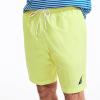 imageNautica Mens Solid Quick Dry Classic Logo Swim TrunkBlazing Yellow 1