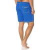 imageNautica Mens Solid Quick Dry Classic Logo Swim TrunkBright Cobalt