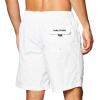 imageNautica Mens Solid Quick Dry Classic Logo Swim TrunkBright White