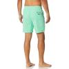 imageNautica Mens Solid Quick Dry Classic Logo Swim TrunkMint Spring Dark