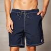 imageNautica Mens Solid Quick Dry Classic Logo Swim TrunkNavy