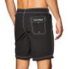 imageNautica Mens Solid Quick Dry Classic Logo Swim TrunkTrue Black