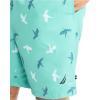 imageNautica Mens Standard Sustainably Crafted 8quot Parrot Print QuickDry SwimAqua Lagoon
