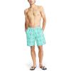 imageNautica Mens Standard Sustainably Crafted 8quot Parrot Print QuickDry SwimAqua Lagoon