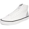 imageNautica Mens Casual Fashion Sneakers  Classic HighTop Tennis Shoes LaceUp Chukka MidTop Loafers Walking and Leisure BootsWhite White