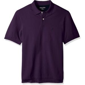 imageNautica Mens Big ampamp Tall Short Sleeve Stretch Solid Deck Polo ShirtBlackberry