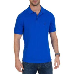 imageNautica Mens Big ampamp Tall Short Sleeve Stretch Solid Deck Polo ShirtBright Cobalt