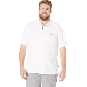 imageNautica Mens Big ampamp Tall Short Sleeve Stretch Solid Deck Polo ShirtBright White